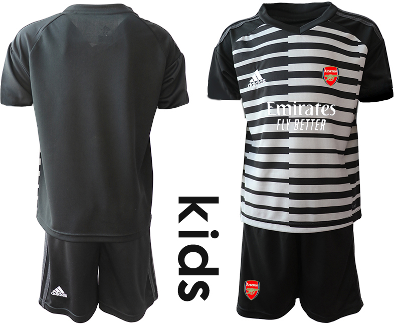 Youth 2020-2021 club Arsenal black goalkeeper blank Soccer Jerseys->arsenal jersey->Soccer Club Jersey